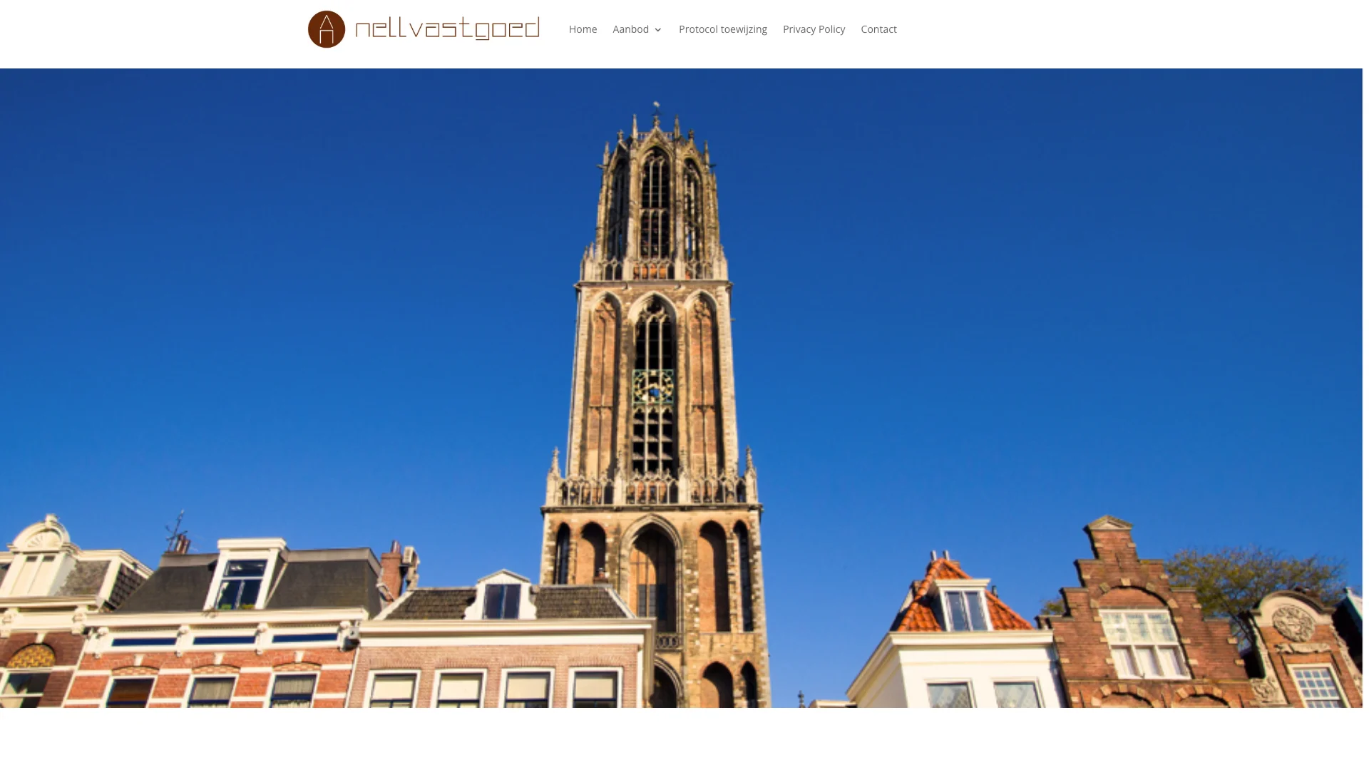 Vastgoedwebsite met woningaanbod en huurdersprotocol