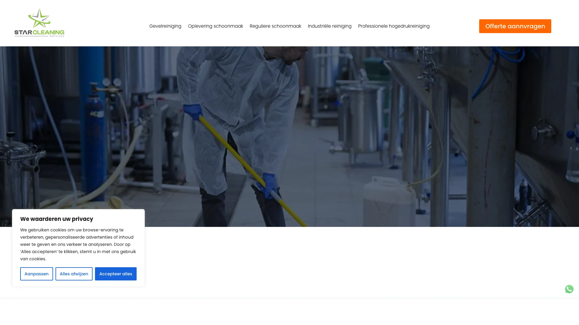 Professionele website voor schoonmaakbedrijf